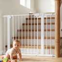 Miumoon 29.5"-40.6" Pressure Mounted Baby Gate for Stairs & Doorways
