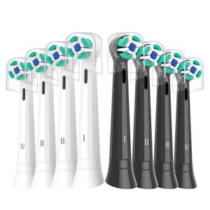 Replacement Heads Compatible with Oral B iO Electric Toothbrush, Soft Toothbrush Heads Fit for Oral-B iO 2/3/4/5/6/7/8/9/10 Series with Covers, White+Black 8pcs