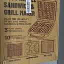 Belgian Waffle Maker with Removable Plates, Waflera Electrica, Large Waffle Iron, 3 in 1 Panini Grill Press Breakfast Sandwich Maker, Electric Griddle, Grilled Cheese Maker, Breakfast Station