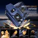 Goodon for iPhone 17 Pro Max Case with Screen Protector, Matte Cover | Metal Magnetic Kickstand, Military-Grade Protection, Shockproof Protective Phone Case for Men Women Girls