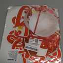 32PCS Christmas Garage Door Decorations Magnets - Merry Xmas Ball Holiday Refrigerator Fridge Kitchen Decor(Red, Silver)