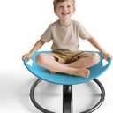 Spinning Chair for Autistic Kids - Sensory Spinning Chair with Safety Handle & Non-Slip Design Sensory Toys for Kids with Autism(Blue)