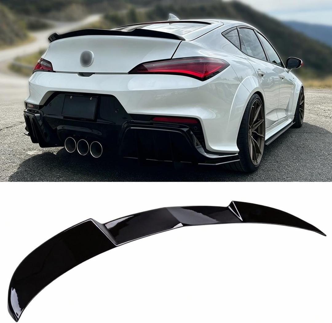 Rear Spoiler Fits for 2023-2026 Acura Integra, Gloss Black