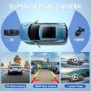 Wireless Portable with Apple CarPlay Screen,8.1" Touch Screen Car Stereo with 2K Dash Cam/Car Play & Android Auto,1080P Backup Camera,GPS Navigation,Voice Control,Loop Recording,with Mirror Link