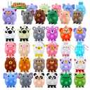 24 PCS Party Favors for Kids,3D Animal Pop Toys,Goodie Bags Stuffers for Kids,Pinata Stuffers Carnival Prizes,Fidget Toys Bulk,Prize for Classroom,Suction Toys for Toddlers