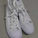 Mens Classic High Top Sneakers, Lace up High Top Canvas Shoes, Casual Shoes for Men (Full White.US10.5)