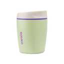 Owala SmoothSip Insulated Stainless Steel Coffee Tumbler, Reusable Iced Coffee Cup, Hot Coffee Travel Mug, Perfect for Cappuccino, BPA Free, 10 oz, Green (Hip Cactus)