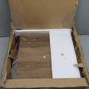 Mid Century Modern End Table for Living Room, Rustic Oak Small Side Tables with Charging Station, Outlets and USB Ports, Wood Nightstand with Storage Drawer and Open Shelf (15.8"W x 15.8"D x 21.7"H (1-Pack))