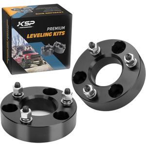 KSP 2in Front Lift Kits for Ram 1500 2009-2026, 2" Leveling Lift Kit for 2009-2026 Dodge Ram 1500 4WD, 2005-2011 Dakota 2WD 4WD, Aluminum Suspension Level Kit CNC Strut Spacers For Pick Up