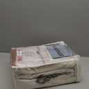 Lush Decor Wide Curtains for Windows 120 to 140 Blackout Linen 108 Inches Long, Pinch Pleated Thick 70 Inch Extra Wide Patio Door Curtain Panels 2 Set Drapes Floor to Ceiling Drapes Heavy Thermal (Birch)