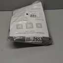 CUCRAF 100% Blackout Window Curtains 96 inches Long 2 Panels Set, Faux Linen Look Thermal Insulated Grommet Drapes, Room Darkening Curtain for Bedroom Living Room(W52 x L96 Inch, Grey)