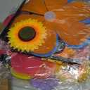 6PCS Sunflower Wind Spinners with Stakes 14" W x 29" H Wind Spinners Lawn Pinwheel Rainbow Windmill Outdoor Pinwheels for Yard DecorationMulticolor
