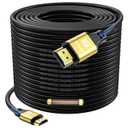 Extra Long Hdmi Cable 150FT, 4K@120Hz,48 Gbps, Built-in Signal Booster, Hdmi 2.1 cord with Gold-plated Connectors, Aluminum Shell, for Office Installations, Events, Exhibitions, Stage Displays