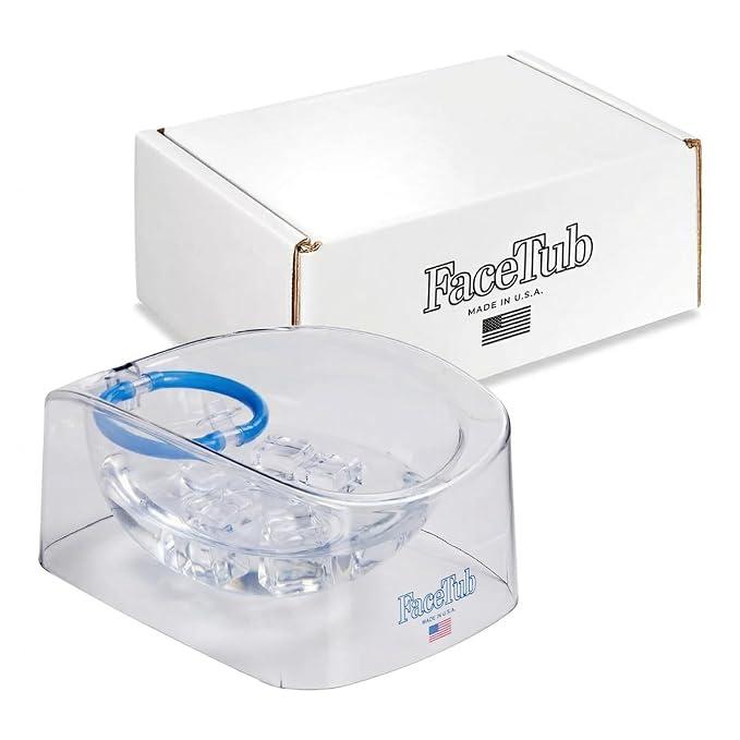 Cold Ice Bath, Premium Face Bowl For Ice, Face Tub Facial Cold Plunge to Support Skin Health & Relaxation, Facial Cold Plunge with Breathing Tubes, Combine Deep Breathing & Cold Plunge