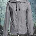 Avoogue Raincoat Women Lightweight Waterproof Rain Jackets Packable Outdoor Hooded Windbreaker