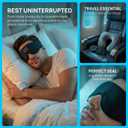 2026 New Sleep Headphones Pro | Built-in White Noise Sleep Mask,75g Ultra-Light Bluetooth Eye Mask for All Face Shapes, Zero-Pressure Fit, Breathable Bamboo, 100% Blackout for Deep Sleep & Travel