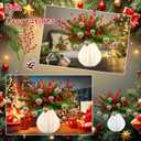 54 Pcs Christmas Norfolk Pine Branches with Pine Cones and Berry 11 Inch Real Touch Artificial Norfolk Pine Stems Faux DIY Greenery Pine Picks for Holiday Xmas Tree Garland Wreath Home Decoration