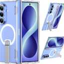 For Samsung Galaxy Z Fold 8 Ultra Case with Kickstand & Screen Protector | MagSafe-Compatible,Military Grade Drop Tested Non-Slip Slim Shockproof Case for Samsung Galaxy Z Fold 8 Ultra-Clear