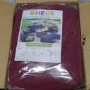 HEBE Stretch Patio Cushion Covers Set 12pcs, Waterproof Outdoor Couch Covers Replacement, Washable Reusable Seat Cushion Slipcovers for Patio Furniture Protector, Chair Cushion Cover