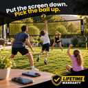 Volleyball Net Training – 12' Wide, Portable Adjustable Height 7.4' to 8' – Includes Ground Stakes, Carry Bag – Indoor & Outdoor Use, Designed by Pro Athletes for Peak Performance