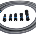 CenTec Systems 94709 Quick Click 16 Ft. Hose for Home and Shop Vacuums with Expanded MultiBrand Power Tool Adapter Set for Dust Collection