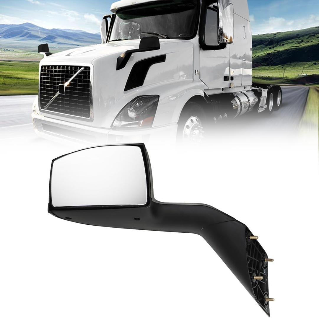 Hood Mirrors Truck Assembly Replacement Volvo Rear View Mirrors Compatible with Volvo VNL 1997-2014 (Painting, Right)