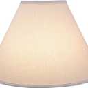 Aspen Creative Transitional Hardback Empire Shaped Spider Construction Lamp Shade, 18" wide (7" x 18" x 12 1/2"), Off White
