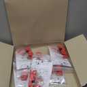 Master Lock Red Electrical Box Circuit Breaker Lockout, Tagout Breaker Box Lock for Standard Single and Double Toggles, 493B Pack of 6