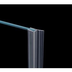 Flexible Glass Door Side Seal Strip 100 Inch Frameless Shower Door Side Sweep for 3/8 in Frameless Glass Door