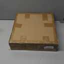 Small Round Side Table, Coffee Drink Table for Small Spaces, Modern Night Stand with Metal Leg, Weighted Iron Base Pedestal Round End Tables for Living Room, Bedroom, Narrow Corners,Sofa Couch (Rustic Brown)