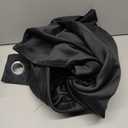 LEMOMO Black Thermal Blackout Curtains/52 x 45 Inch/Set of 2 Panels Room Darkening Curtains