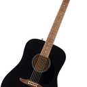 Fender California Debut Redondo Series Acoustic Guitar, Beginner Guitar, Black