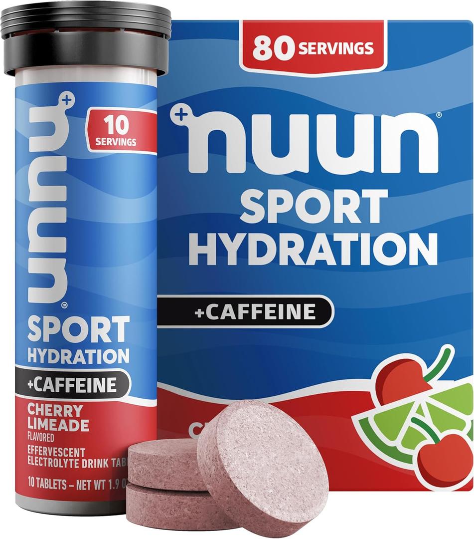 Nuun, Electrolyte Drink Tabs Energy Cherry Lemonade, 8 Count, 1.9 Ounce (EXP 08/31/27)