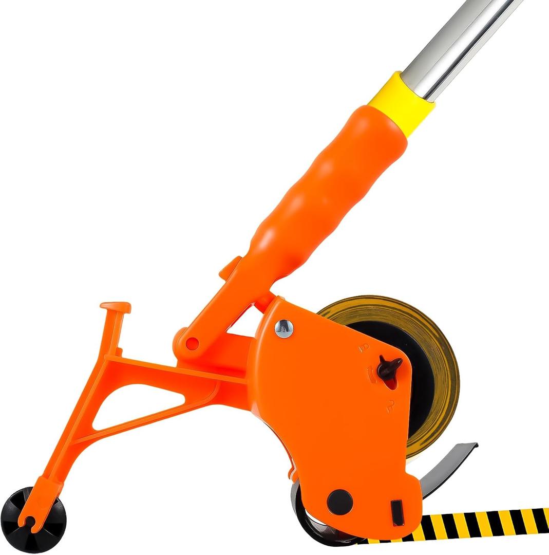 Floor Tape Applicator, Tape Applicator Tool Manual Pushing Tape Marking Set, Painters Tool Hand Push Tape Bonding Marking Machine, Linear Guide Masking Sticker Machine Set