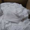 Outpain 50ftx20ft White Backdrop Ceiling Drapes, 10 Panels, 20ft Height, Wrinkle Free, Tent Draping Curtains, Polyester, Wedding, Birthday, Anniversary