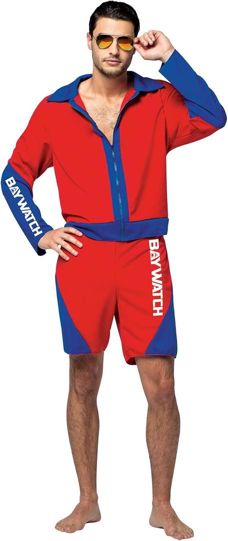 Mens Baywatch Lifeguard Halloween Costume