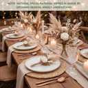 60 Pack 13.8IN Round Woven Placemats, Natural Bulrush Boho Farmhouse Mats