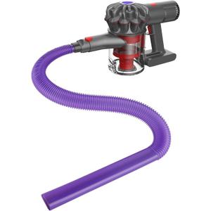 Sealegend Dryer Lint Vacuum Attachment Compatible with Dyson V15 V12 V11 V10 V8 V7 Gen5 Cordless Vacuum Cleaner, Flexible Dryer Vent Cleaner Kit Lint Removal Tool Purple