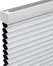 Changshade Cordless Cellular Shades,Blackout Honeycomb Shades for Windows,Pull Down Pleated Blinds,Easy to Install for Indoor Windows and French Doors,White(Blackout),40" w x 64" h