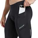 baleaf Men's Padded Bike Shorts Cycling Road Biking Riding Bicycle Cycle Wear Pockets UPF 50+ MTB Accessories Tights (Medium)