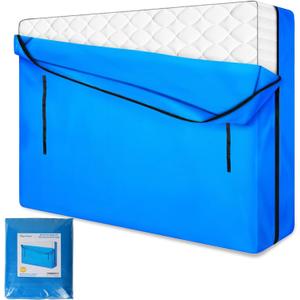 MorTime Mattress Bags for Moving and Storage, Zippered Mattress Storage Bag with 8 Strong Carrying Handles, Reusable Mattress Protector Cover Moving Supplies (Queen) (Queen)