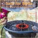 Bird Bath Heater for Outdoors with Water Pump in Winter, Deicer for Birdbaths with Thermostatically Controlled and 3.3ft Long Cord, Pond De-icer 70W for Patio Yard Various Bird Baths