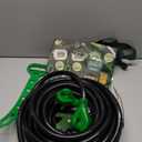 RVGUARD 30 Amp 50 Foot RV Extension Cord, Heavy Duty 10/3 Gauge STW Cord with LED Power Indicator and Cord Organizer, TT-30P/R Standard Plug, Green, ETL Listed