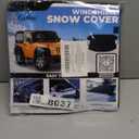 EcoNour Jeep Windshield Snow Cover | Durable 600D Oxford Fabric Winter Car | Windshield Ice Cover for Jeep Wrangler, Bronco, Gladiators | X-Small