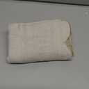 100% Linen Scalloped Embroidery Table Runner 36 Inches, Linen Table Runner 14 x 36 Inch Ideal for Dresser and Dining Tables Decor, Machine Washable, 1-2 Sets, All Seasons, Linen(Edges-Gold)