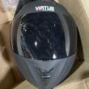 Virtue Bluetooth Motorcycle Helmet, DOT Approved Flip Up Full Face Integrated Helmet, Visor Helmet with Bluetooth Speaker, for Adults Men and Women, Large