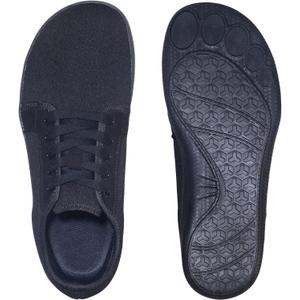 Men's Wide Minimalist Barefoot Sneakers | Zero Drop Sole (All Black, Adult, Men, 8, Numeric, US Footwear Size System, Wide)