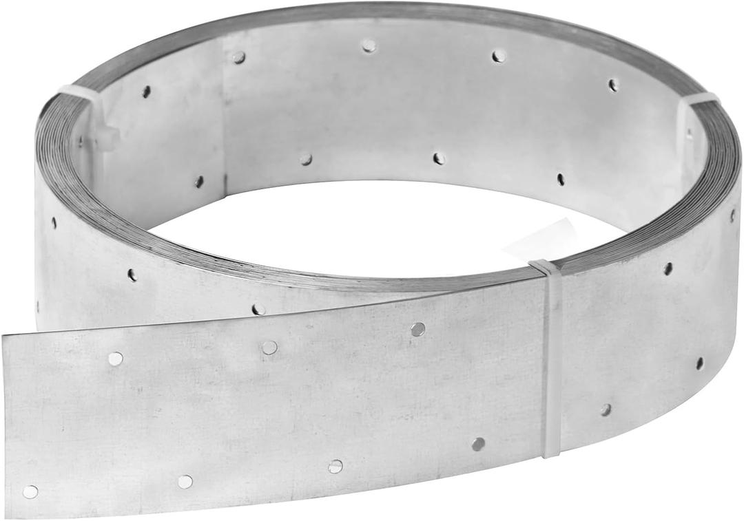 GBGS 32ft Perforated Strap Tie Brace,2-3/8" Width Steel Metal Coil Strapping,0.5 mm Thick