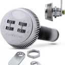 Combi-Cam 7803S 4-Dial Combination Cam Lock with 5/8" Cylinder and Chrome Finish