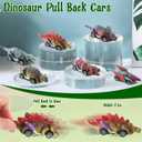 24 Sets Valentines Day Gift Set with Dinosaur Pull Back Cars Dino Greeting Cards Bulk Pull Back Dino Cars for Valentine Exchange Gifts Goodie Bag Stuffers Party Favors